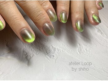 アトリエループ(atelier Loop by shiho)/マグネットネイル