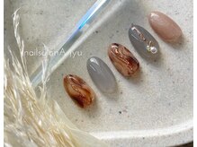 ネイルサロン アージュ(Nail Salon A jyu)/マーブル秋冬ネイル