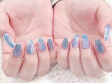 ラルネイル 大宮(Lull. nail)/#ブルー #ニュアンスネイル