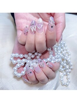 Mネイル/ラメグラデーション