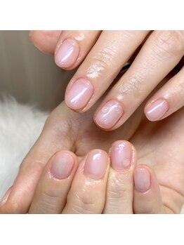 水滴チークネイル