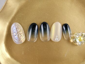 ショコ アンド ラム(Syoko&Lum)/☆ぷっくりフラワーネイル☆