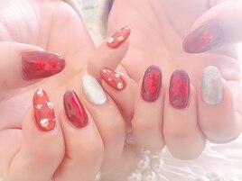 ハートホロnail