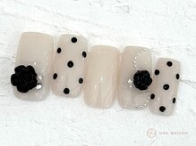 ネイルメゾン 池袋店(NAIL MAISON)/薔薇ドットネイル¥7800