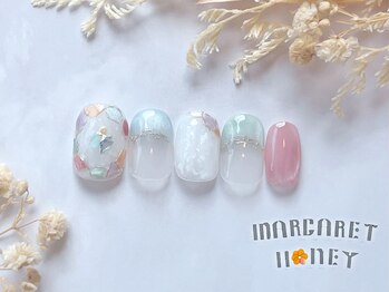 マーガレットハニー 本八幡/マグネットガラスネイル