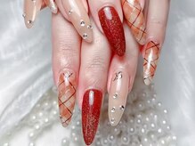 シーアンドビーネイル(C&B Nail)/チップ長さだし持ち込みデザイン