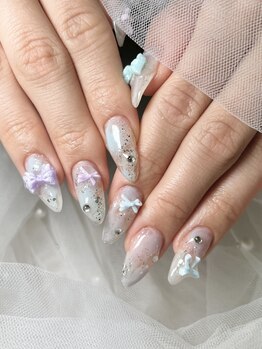 アンジー(Angie)の写真/豊富な定額デザインでリピ多数★初回付け替えオフ無料!自分好みのカラーやデザインが楽しめるサロン♪