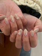 エモナネイル 博多駅前(Emona Nail)/大人可愛いミラーデザイン