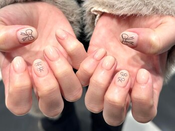 イヴ 新浦安店(Eve)/落書きリボンシンプルベージュ