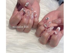 ちゅるちゅる×チェックネイル