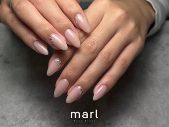 マール 甲子園店(marl)の写真/【お爪に優しいパラジェル/フィルイン取扱店】お爪のお悩みをカウンセリング☆毎回甘皮周りも丁寧ケア◎