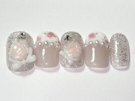 小花柄レース¥9000