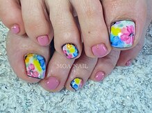 モア ネイル(MOA NAIL)/水彩お花ネイル　フット