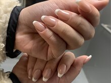 Kネイル(K Nail)/ワンカラーにフレンチ