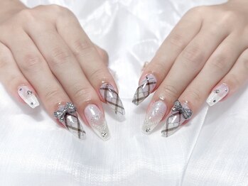 ネイリア(Nailia)/持ち込みチェックデザイン¥10980