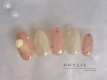 フィリス 横浜店(PHYLIS)/シンプルネイル／バラネイル