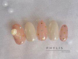 シンプルネイル／バラネイル