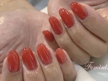 フェミニンネイル(Feminine Nail)/パキッとシアーレッド