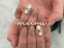 メイル(meiru)/バラの埋め込みネイル