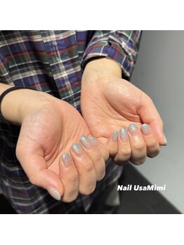 ネイル ウサミミ(Nail UsaMimi)/ラメグラデーション