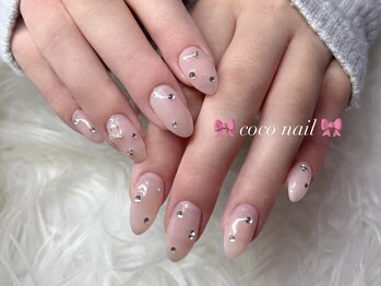 ココネイル 吉祥寺(coco.nail)/シンプル　ガーリーネイル