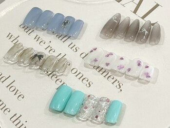 ジェミーネイル シンジュク(Jemiy nail shinjuku)の写真/【5980円ウェルカムコース】ネイルが初めての方にも！最新のトレンドアートがリーズナブルにできるコース♪