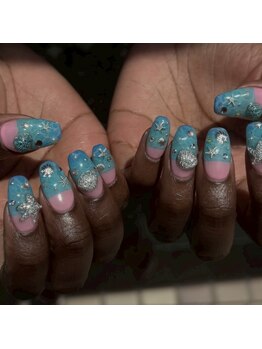 ネイルクイーン(Nail Queen)/海ネイル¥11000♪