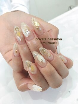 プライベート ネイルサロン マーマ(murmur)/ラメシェルネイル