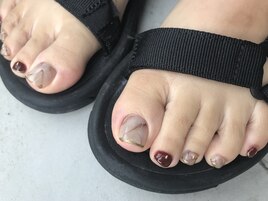 【foot】 大理石ネイル♪