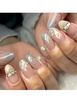 エムネイル(Ｍ)/清楚ガーリーネイル!