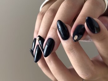 スイサイ(suisai)/ネイビー×上品パーツ