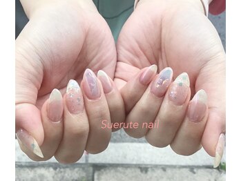 スエルテ ネイルサロン 北千住店/うるつや氷ネイル &nbsp;¥8000