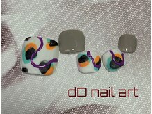 ディーディーネイルアート(dD nail art)/フットsimpleアートコース¥5,500