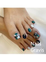 ネイルズ グラヴィス(Nails Gravis)/フット定額シンプルデザイン