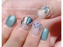 マーメイドネイル/blue green