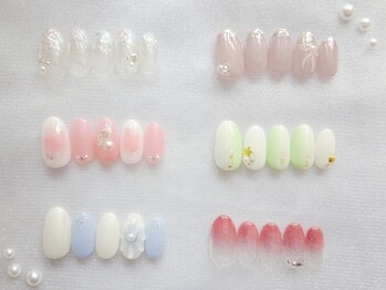 桜の写真/上品シンプルデザインから大人可愛いトレンドデザインまで選べる定額ネイルをご用意しております。