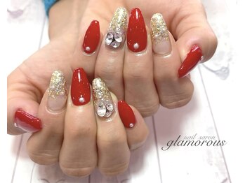 ネイルグラマラス 西新井店/《パラジェル》キラキラネイル