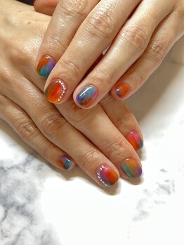 アンドルーチェ なんばパークス店(ANDRUCHE)/オーロラネイル