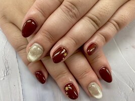 【山崎】ボルドー×ゴールド