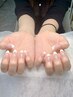 【ハンド】　フレンチネイル　￥6400→￥5700【バラジェル使用】