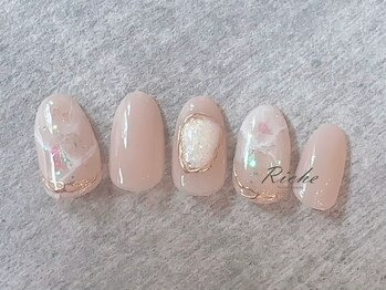 リーチェ ネイルズ(Riche Nails)/クラシカル宝石ネイル◎