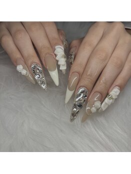 ルアナ(Luana)/▼成人式ホワイトネイル