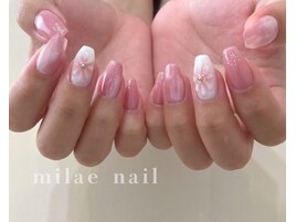 ぷっくりフラワーネイル