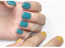 ネイルサロン キリグ(KILIG)/くすみカラーちぐはぐネイル