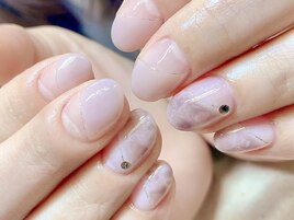 マーブル斜めフレンチ☆