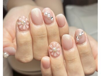 モンルポ 大阪梅田店(MonRepos)/春デザイン　立体フラワー