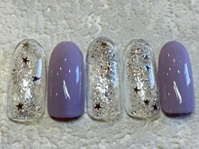 ネイルアンドアイラッシュ ネネ/クリア　ラメ　ホロ　