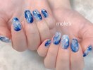 夜空ネイル☆