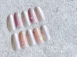 【ホロフラワーネイル】