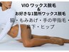 【女性期間限定】ブラジリアンワックスVIO＋お好きな1箇所WAX脱毛 ￥5000